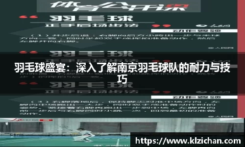 羽毛球盛宴：深入了解南京羽毛球队的耐力与技巧